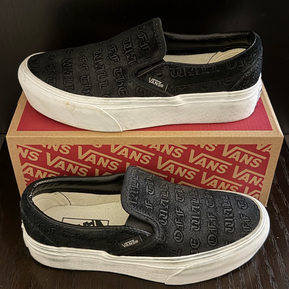 Van’s Black Slip-On Platform OTW Women’s 5.5